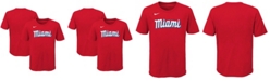 Nike Youth Red Miami Marlins 2021 City Connect Wordmark T-shirt